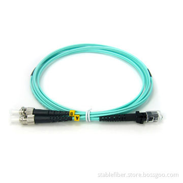 2.0mm 3m Fiber-optic Patch Cable with MTRJ-ST Connector, Multimode and PC Polishing, LSZH